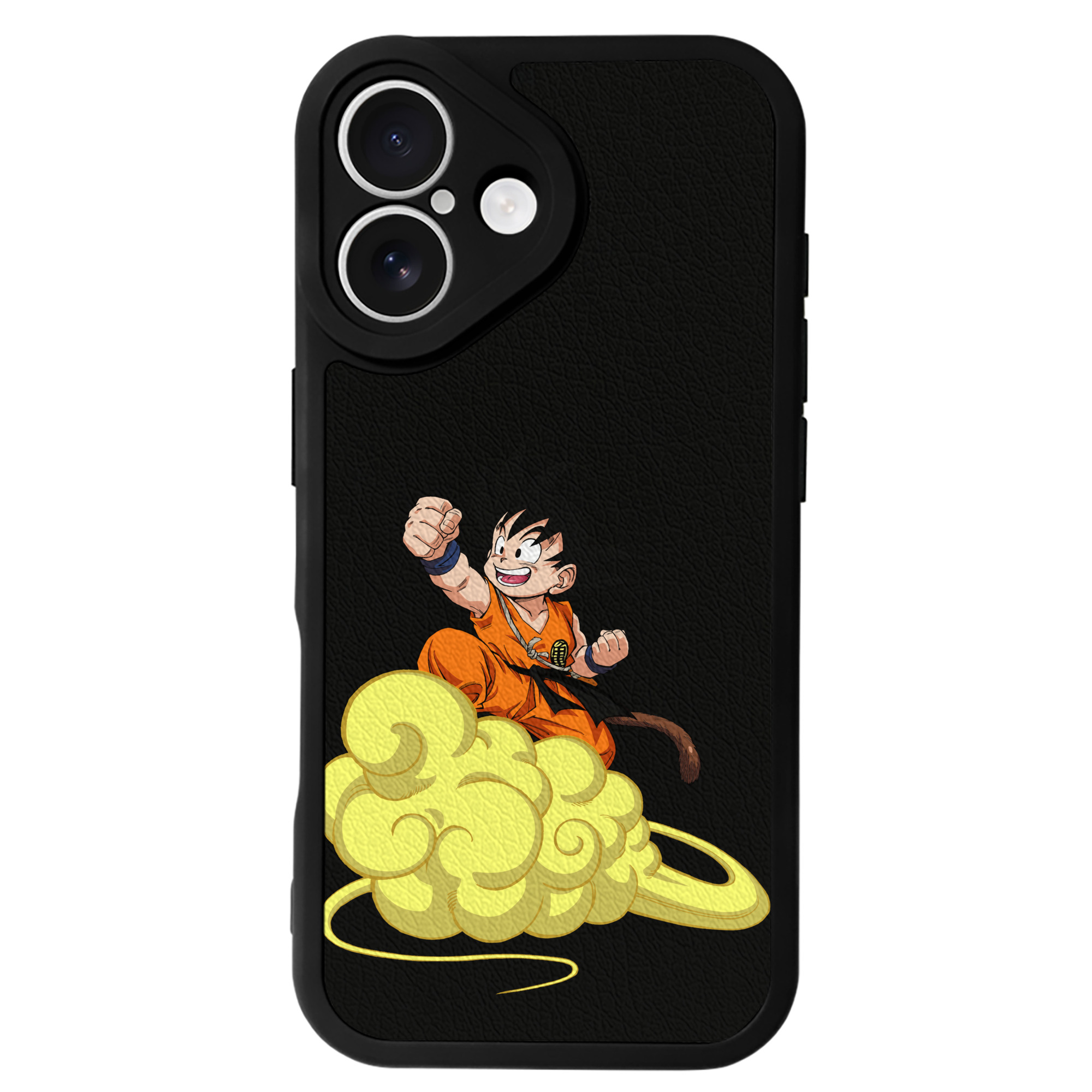 （画像用） ドラゴンボール 孫悟空（そん ごくう）Son Goku カカロット DRAGON BALL Kakarotto 【iPhone 16シリーズ対応】シリコンスマホケース（レザー調） 材質：シリコン